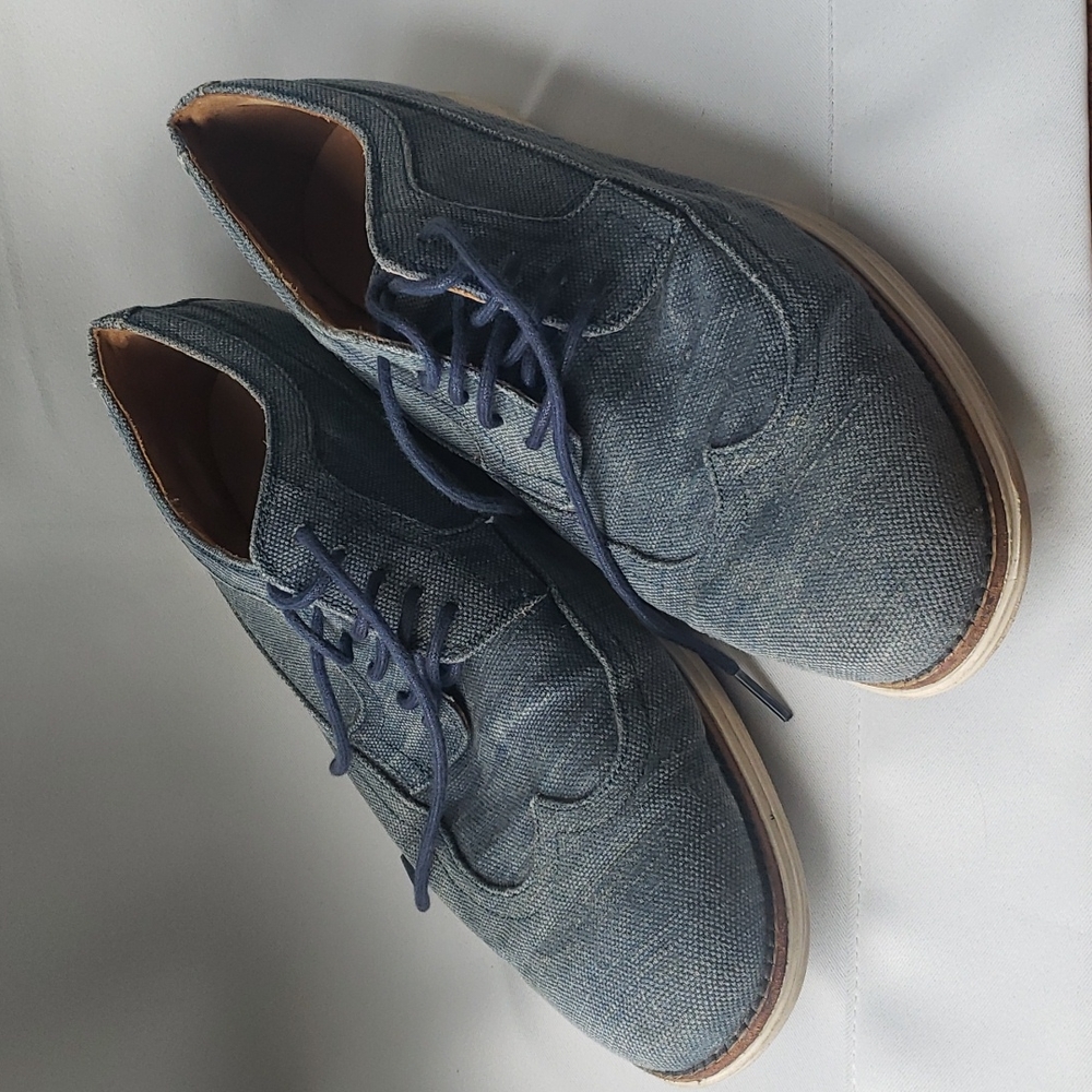 Cole Haan Lunargrand denim wingtip shoes size 12